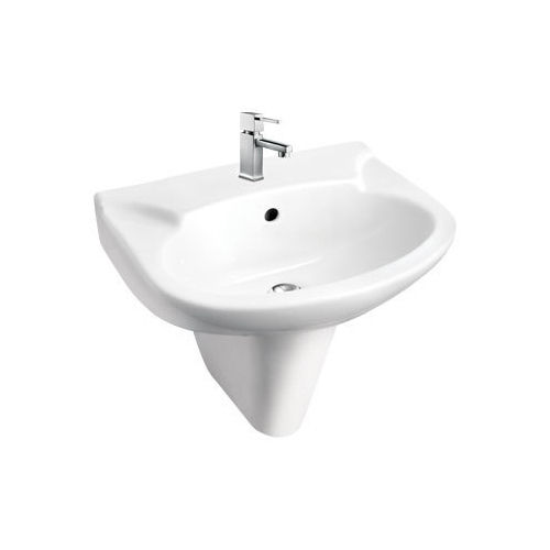 Washable White Pedestal Wash Basin