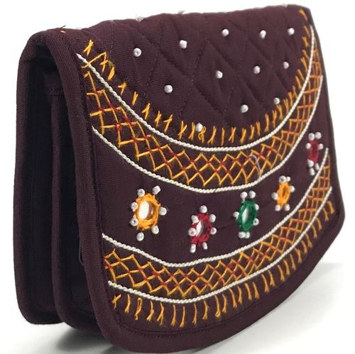 Handmade Clutch Bag for Women, Beige Silk Egg Shape Clutch Embellished with  Queen Bee Embroidery Pattern - Zardouzee