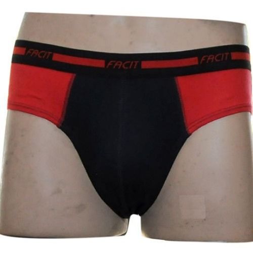 Cotton Mens Red And Black Brief