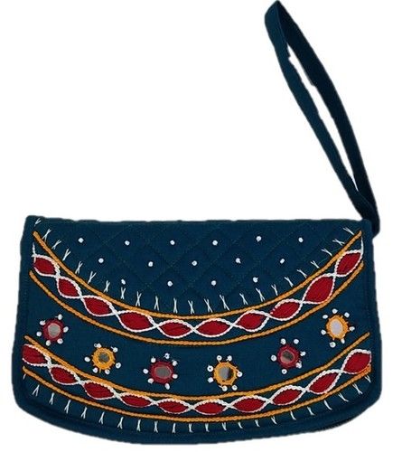 Womens Banjara Traditional Cotton Handmade Clutch with Mobile Pouch