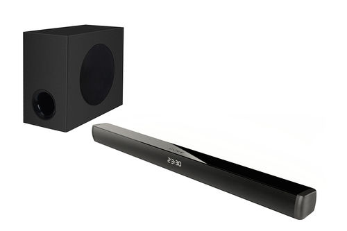 2.1Ch Sound Bar With Subwoofer 120W Cabinet Material: Plastic