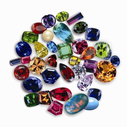 Machine Cut Loose Artificial Gemstone For Jewelry