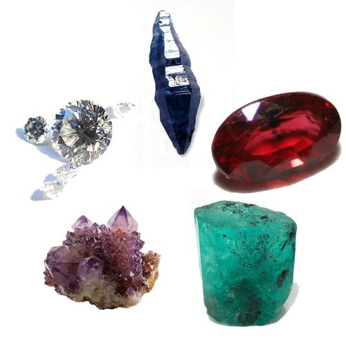 Machine Cut Loose Artificial Gemstone For Jewelry