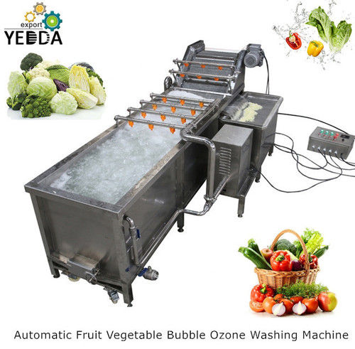 Automatic Fruit Vegetable Bubble Ozone Washing Machine Capacity: 300-1000 Kg/Hr