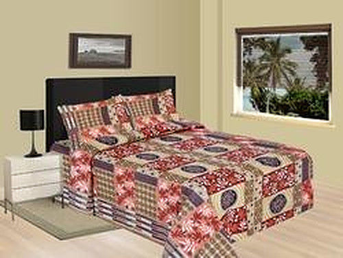 Multicoor Floral Printed King Size Bed Sheets