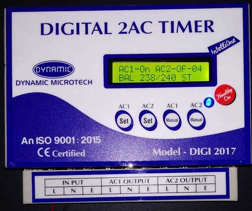 White And Blue Digital 2 Ac Timer