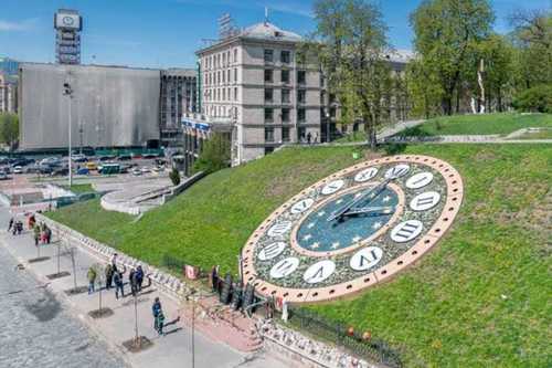 Garden Floor Analog Clock inbuilt in Battery Charger
