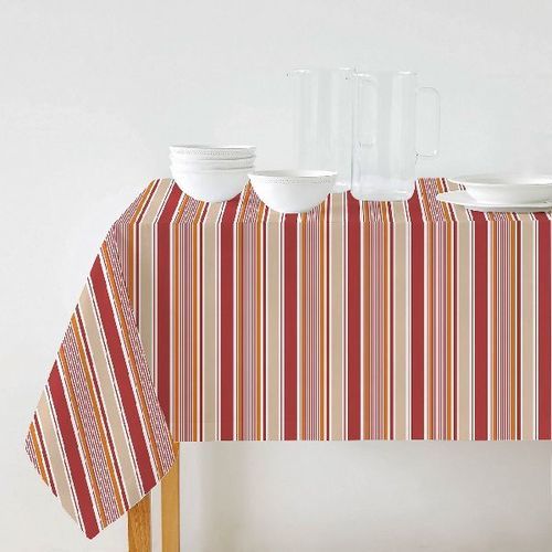 Red Printed Designer Tablecloth