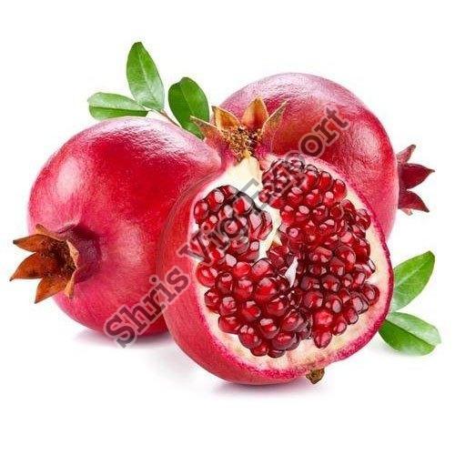 Healthy and Natural Fresh Pomegranate - 100g, 83 Calories, 1.2g Total Fat, 19g Carbohydrates, 1.7g Protein | Whole Red Pomegranates, Sweet Taste, Very Good Quality, Natural Taste, Non Harmful, Store in Cool and Dry Place