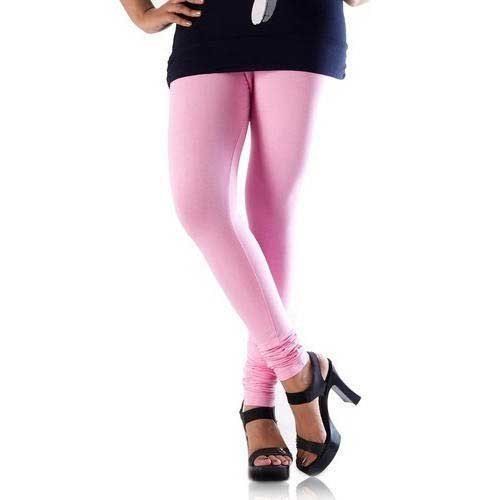 Blue Ladies Pink Plain Legging