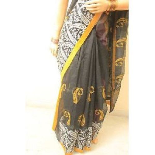 Various Colors Are Avaialble Designer Handloom Cotton Saree