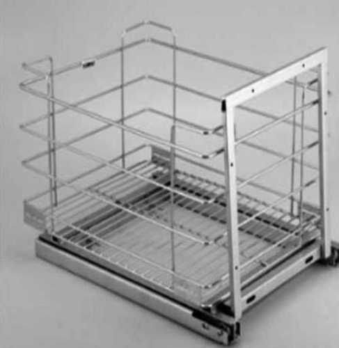 Stainless Steel Kitchen Trolley - Durable Design, Easy Mobility, Versatile Storage Solutions