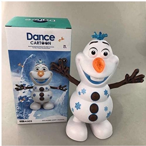 White Dancing Snowman Cartoon Toy