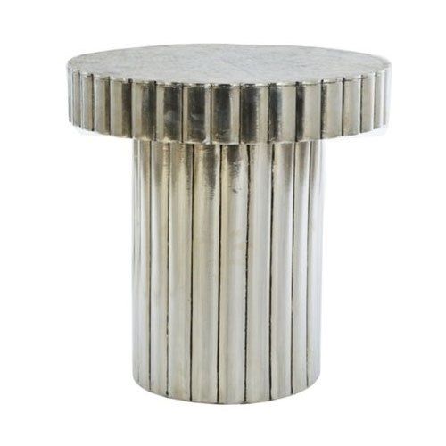 White Metal Round Coffee Table