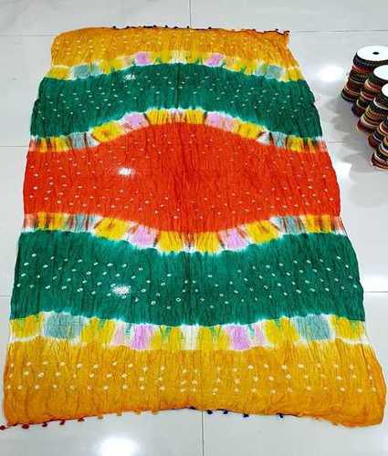 Mixed Printed Tapetap Bandhani Dupatta