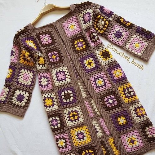 Multi Color Soft Hand Crocheted Cardigans