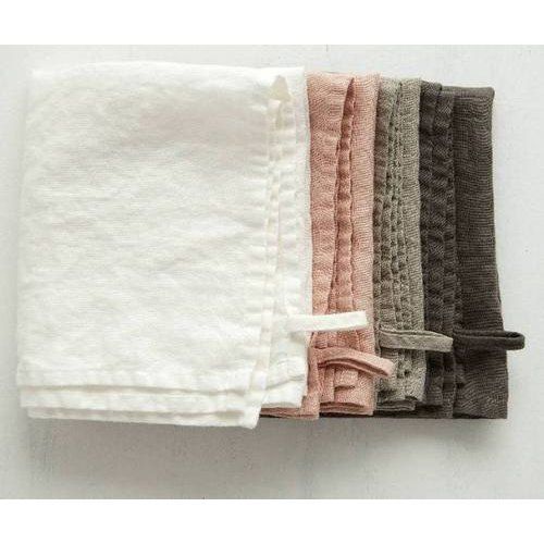 Pink  Stone Washed Cotton Kitchen Towel