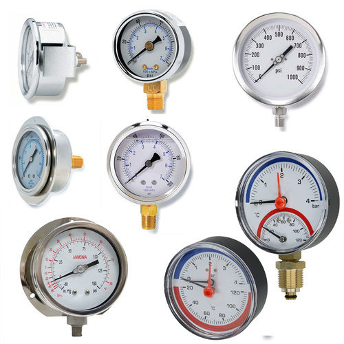 4 Inch Chrome Plated Steel Case a   Lower Mount Pressure Gauges