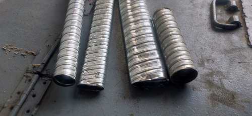 Silver High Strength Flat Corrugated Ducts