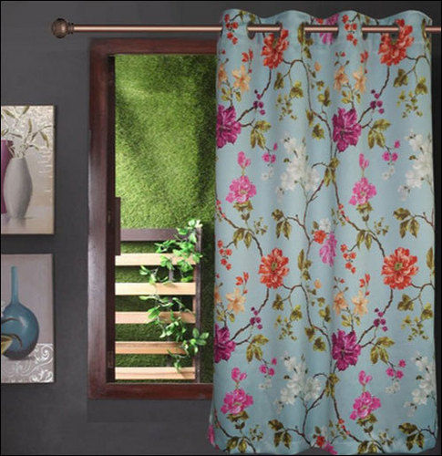 Lushomes Floral Printed Polyester Windows Curtains