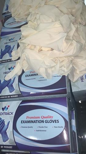 White Premium Latex Gloves Grade: Medical