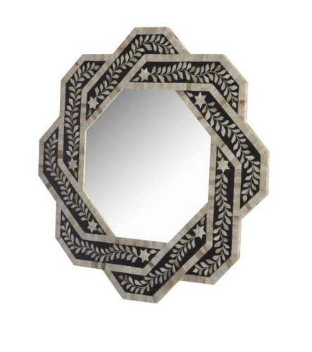 Bone Inlay Mirror Frame