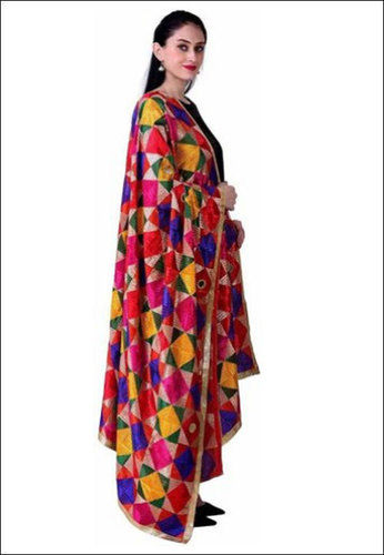 Multicolor Ladies Digital Printed Dupatta