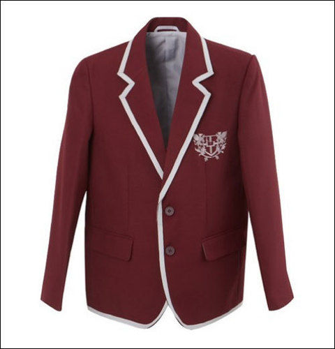 No Fade Soft Texture School Blazer