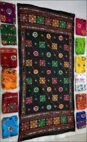 Multicolor Ladies Kutch Work Cotton Dupatta