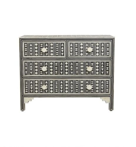 Bone Inlay Chest Of Drawer Cabinet, Commode, Side Board