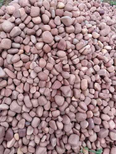 Natural Stone Decor Pebbles Light Red