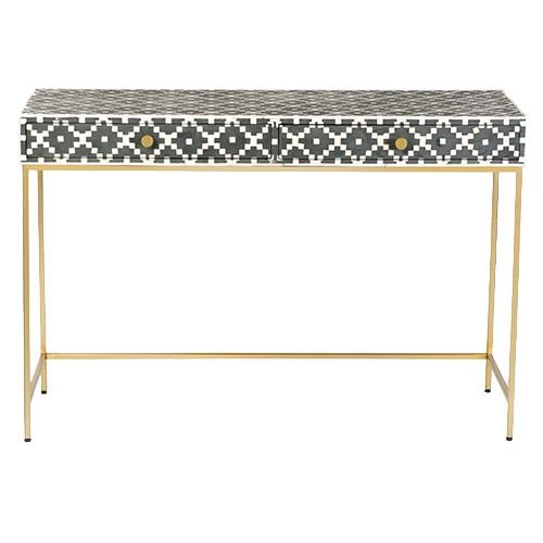 Furniture Hardware Designer Bone Inlay Console Table