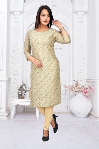 Various Colors Are Available Full Sleeve Casual Kurti