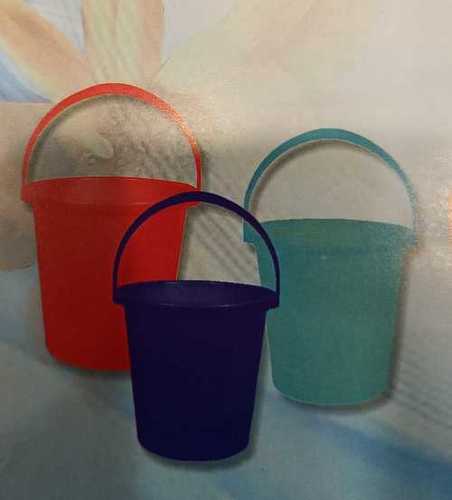 Multicolour Plain Plastic Bucket