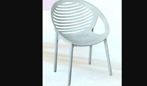 White Stylish Abacus Plastic Chair