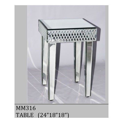 Glass Square Console Table