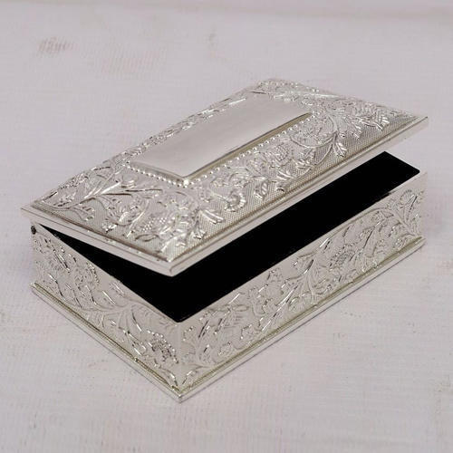 Handcrafted Silver Plated Jewelry Box
