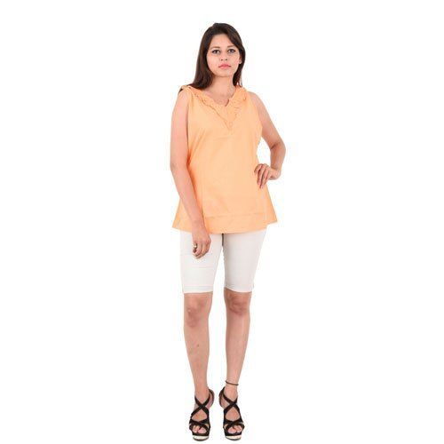 Casual Dress Ladies Orange Party Wear Top