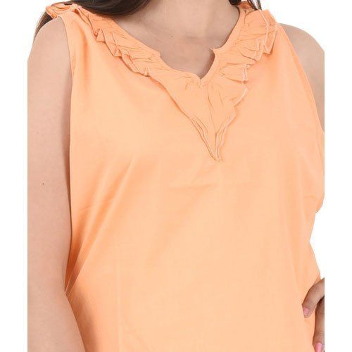 Ladies Orange Stylish Top