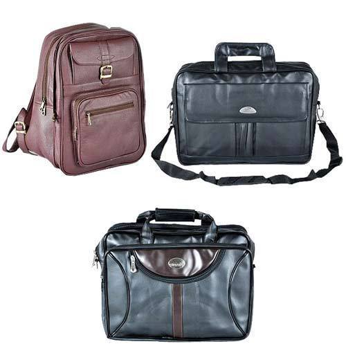 Black And Brown Plain Leather Bags