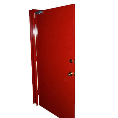 Red Color Wood Fire Door Application: Hotel