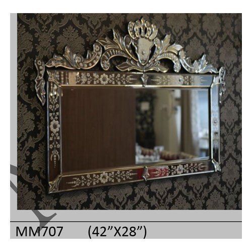 Wall Hanging Rectangular Antique Venetian Mirror Usage: Decorative