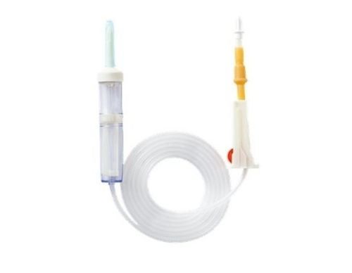 White Disposable Blood Administration Iv Set