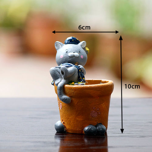 Multi Garden Decor Cat Pot