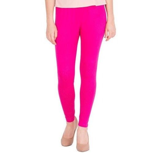 Ladies Magenta Cotton Legging