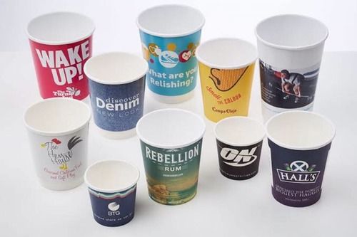 Printed Disposable Paper Cup For Tea And Coffee