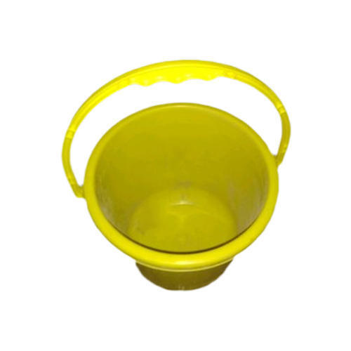 Yellow Fine Finish Plastic Bucket