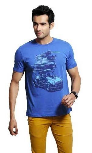 Various Colors Are Available Mens Round Neck T Shirts