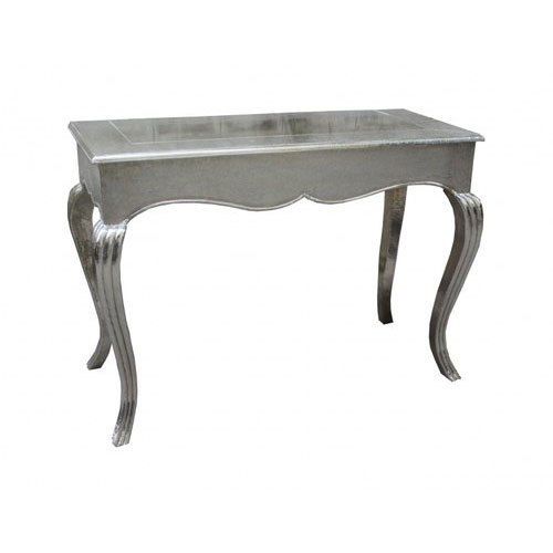 White Metal Console Table