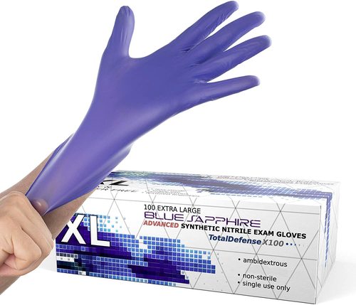 Powder Free Disposable Gloves X Large - 100 Pack